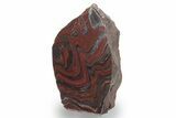 Free-Standing Polished Tiger Iron Stromatolite - Ga #222940-1
